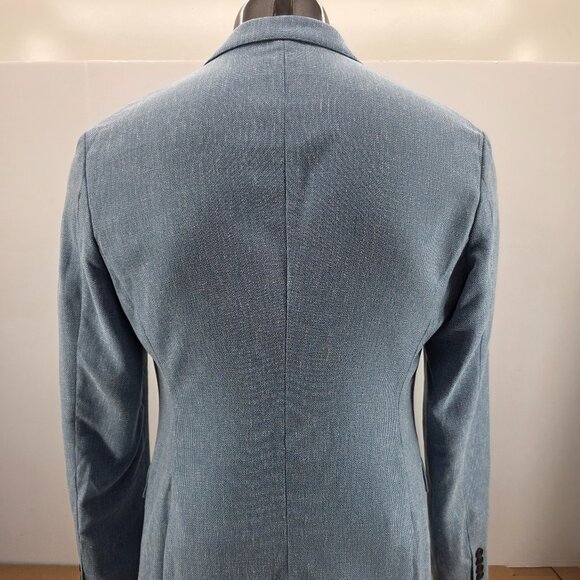 J.Crew Mens $398 Slim-fit Thompson linen Blend Blue suit jacket Size 42R BH230 - Picture 2 of 14